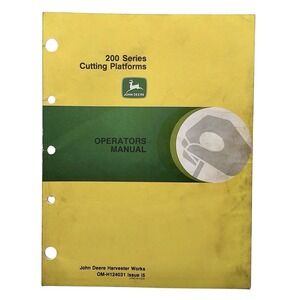 John Deere 200 Series Cutting Platforms Operators‎ Manual OM-H124031  Issue 15